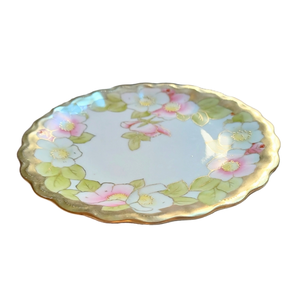 Antique Hand Painted PT Bavarian China 24k Gold Rare Numbered Edition 1903